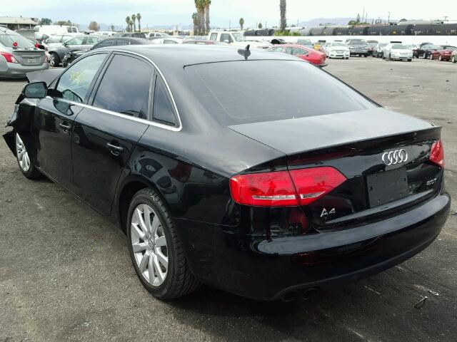 WAUAFAFL3CN017230 - 2012 AUDI A4 2.0T PR BLACK photo 3