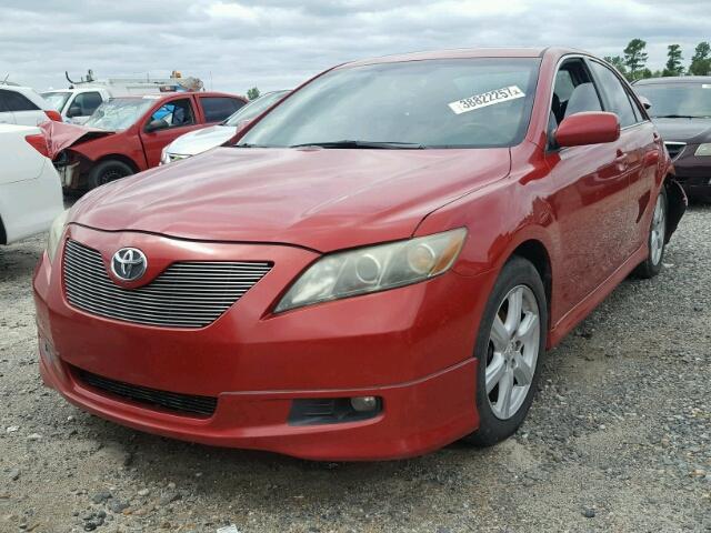 4T1BE46K37U107147 - 2007 TOYOTA CAMRY NEW RED photo 2