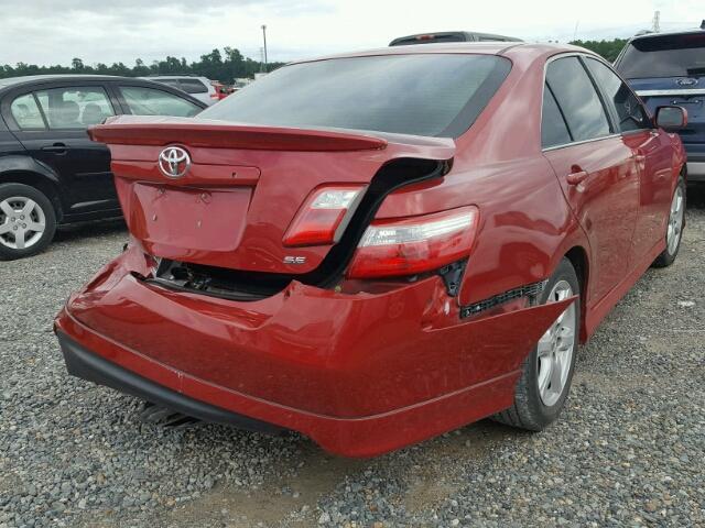 4T1BE46K37U107147 - 2007 TOYOTA CAMRY NEW RED photo 4