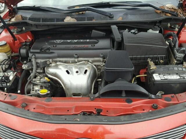 4T1BE46K37U107147 - 2007 TOYOTA CAMRY NEW RED photo 7