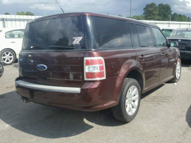 2FMDK51C79BA57885 - 2009 FORD FLEX SE BURGUNDY photo 4