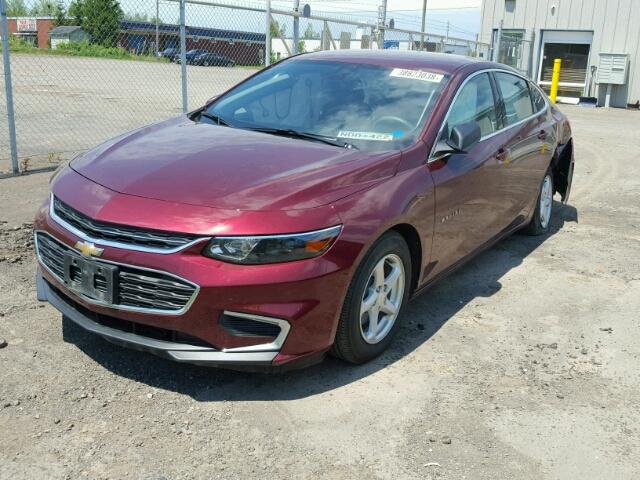 1G1ZB5ST9GF209601 - 2016 CHEVROLET MALIBU LS წითელი ფოტო 2