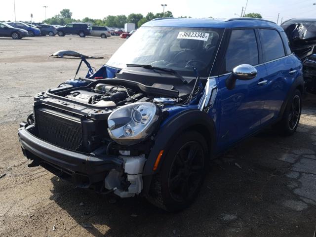 WMWZC5C5XCWL56750 - 2012 MINI COOPER S C BLUE photo 2