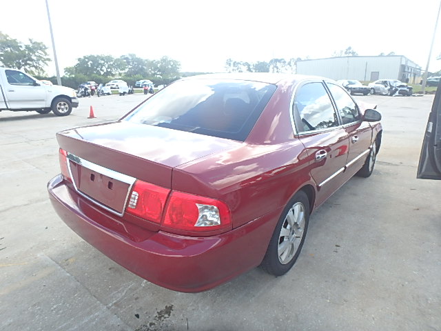 KNAGD128255431863 - 2005 KIA OPTIMA LX BURGUNDY photo 4