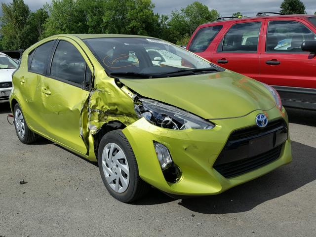 JTDKDTB34F1089306 - 2015 TOYOTA PRIUS C GREEN photo 1