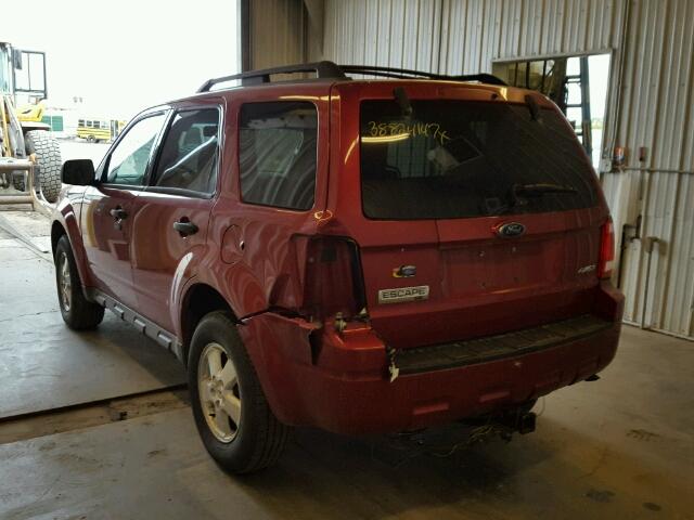 1FMCU93G09KA58587 - 2009 FORD ESCAPE RED photo 3