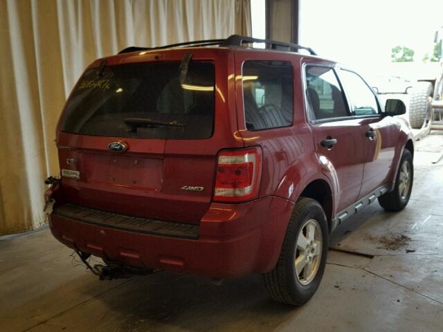 1FMCU93G09KA58587 - 2009 FORD ESCAPE RED photo 4