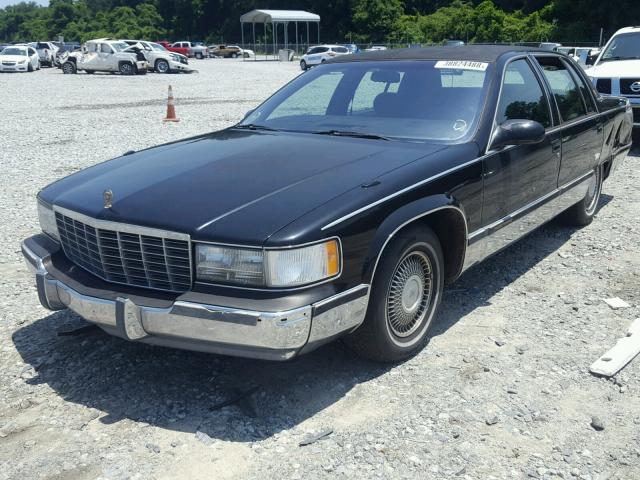 1G6DW52P2TR704243 - 1996 CADILLAC FLEETWOOD BLACK photo 2