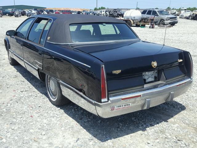 1G6DW52P2TR704243 - 1996 CADILLAC FLEETWOOD BLACK photo 3