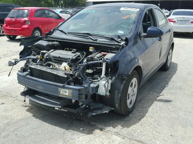 1G1JA5SH7G4164925 - 2016 CHEVROLET SONIC LS BLUE photo 2