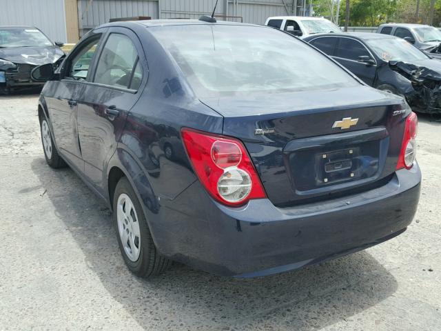 1G1JA5SH7G4164925 - 2016 CHEVROLET SONIC LS BLUE photo 3