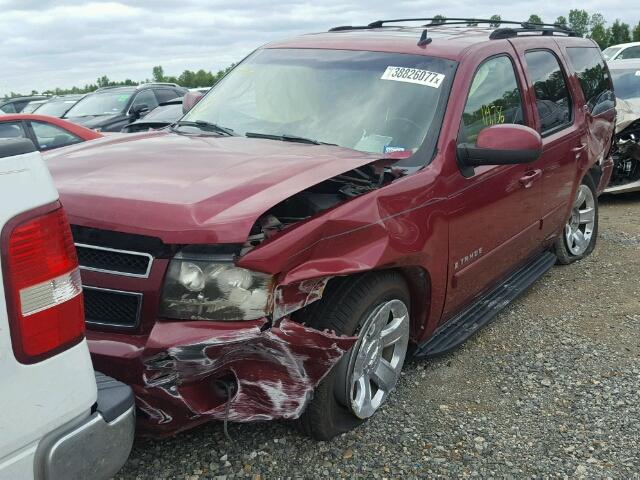 1GNFC130X7R264763 - 2007 CHEVROLET TAHOE MAROON photo 2