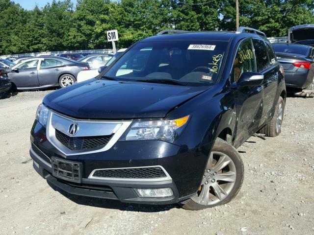 2HNYD2H67CH526891 - 2012 ACURA MDX ADVANC BLACK photo 2