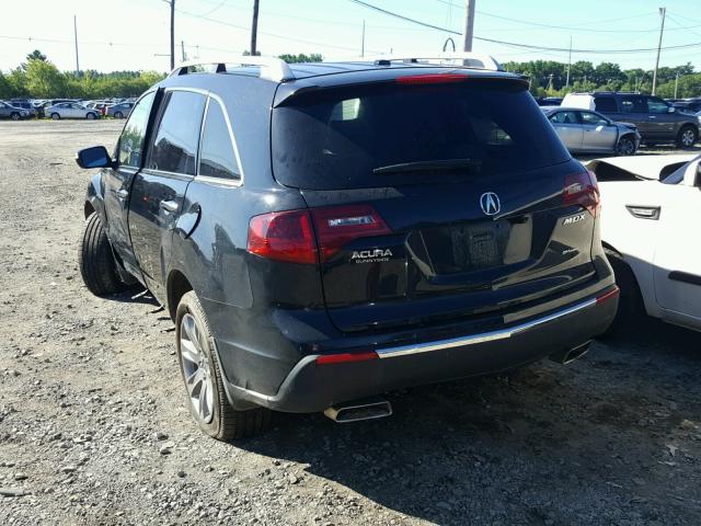 2HNYD2H67CH526891 - 2012 ACURA MDX ADVANC BLACK photo 3