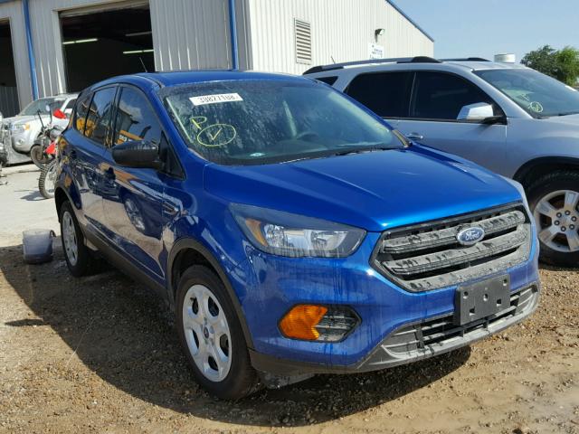 1FMCU0F71JUC05967 - 2018 FORD ESCAPE S BLUE photo 1