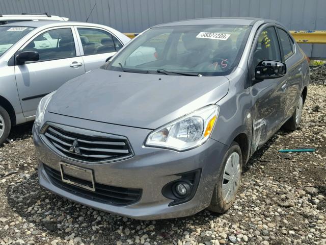 ML32F3FJ6HHF15886 - 2017 MITSUBISHI MIRAGE G4 GRAY photo 2