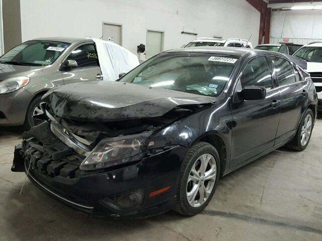 3FAHP0RAXCR381717 - 2012 FORD FUSION SE BLACK photo 2