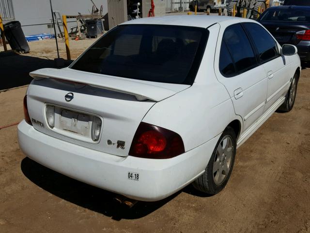 3N1AB51D84L736435 - 2004 NISSAN SENTRA SE- WHITE photo 4