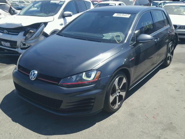 3VW447AU9GM002107 - 2016 VOLKSWAGEN GTI S/SE GRAY photo 2