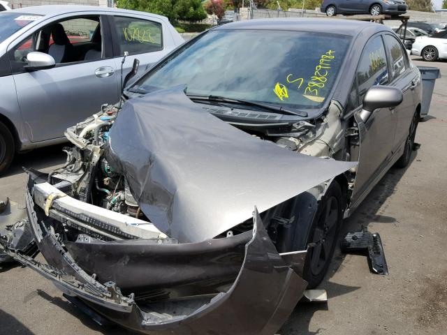 2HGFA1F6XBH545874 - 2011 HONDA CIVIC LX-S CHARCOAL photo 2