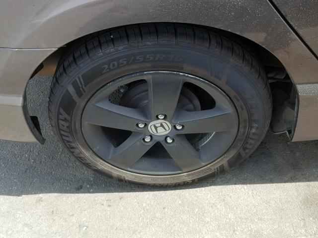 2HGFA1F6XBH545874 - 2011 HONDA CIVIC LX-S CHARCOAL photo 9