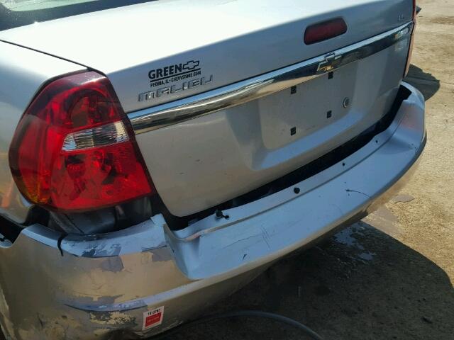 1G1ZS51F16F290667 - 2006 CHEVROLET MALIBU LS Gümüş foto 9