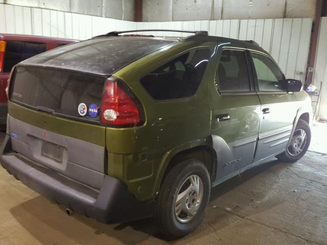 3G7DA03E81S516007 - 2001 PONTIAC AZTEK GREEN photo 4