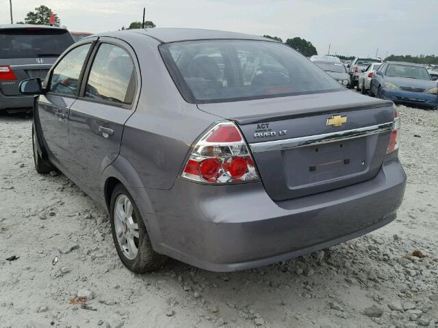KL1TG5DEXBB202421 - 2011 CHEVROLET AVEO LT GRAY photo 3