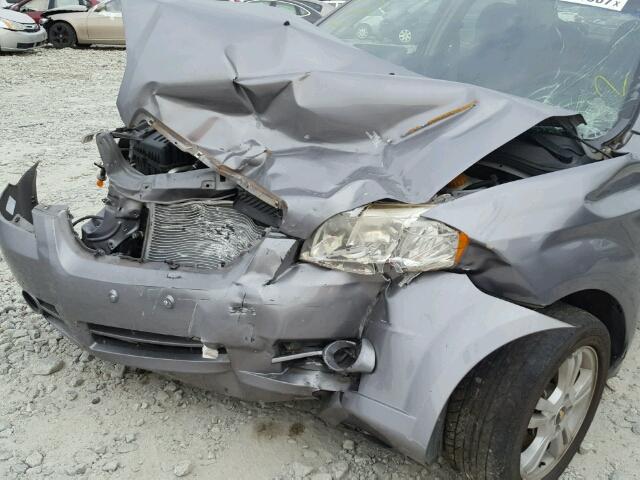 KL1TG5DEXBB202421 - 2011 CHEVROLET AVEO LT GRAY photo 9