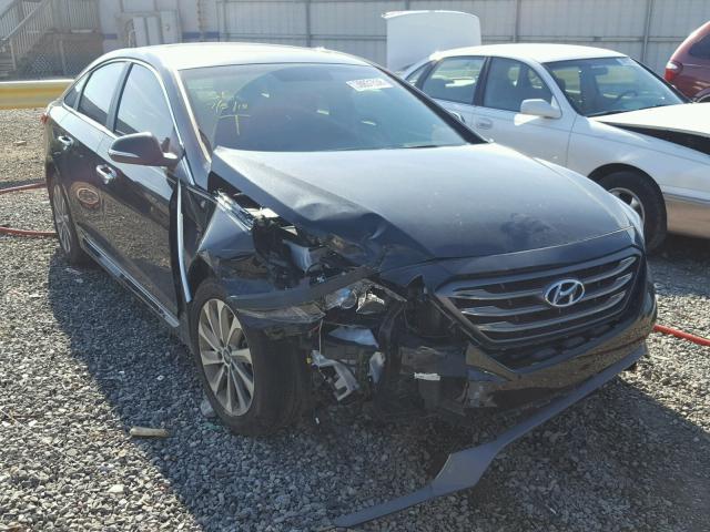 5NPE34AF7HH486165 - 2017 HYUNDAI SONATA SPO BLACK photo 1