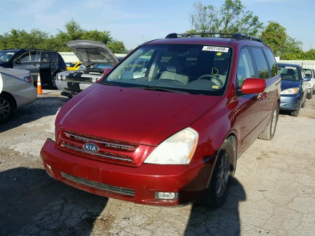 KNDMB233586225844 - 2008 KIA SEDONA EX MAROON photo 2