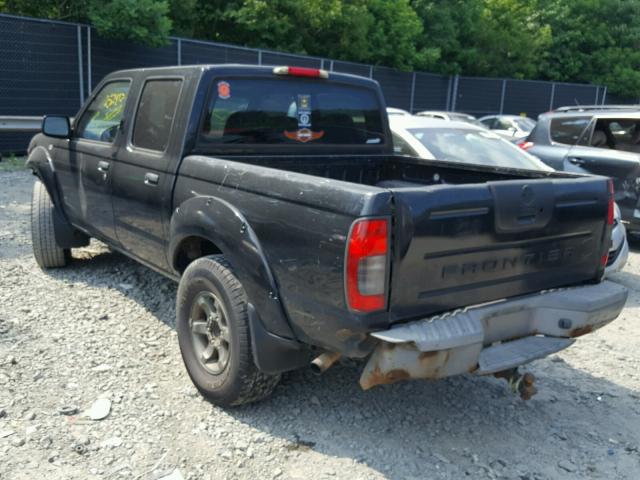 1N6ED27T04C434202 - 2004 NISSAN FRONTIER C BLACK photo 3