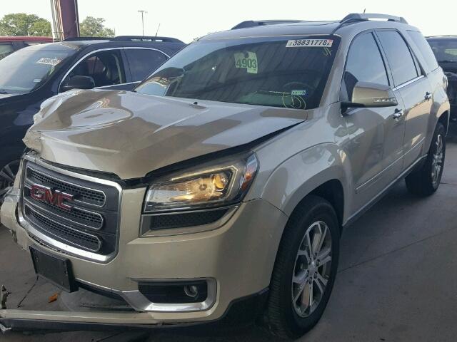 1GKKRRKD5EJ355190 - 2014 GMC ACADIA SLT ვერცხლისფერი ფოტო 2