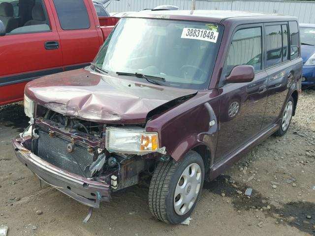 JTLKT324554026308 - 2005 TOYOTA SCION XB Tünd qırmızı foto 2