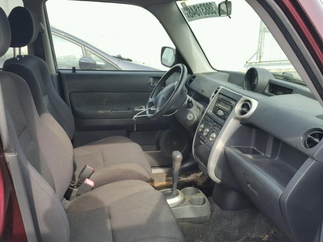 JTLKT324554026308 - 2005 TOYOTA SCION XB Tünd qırmızı foto 5