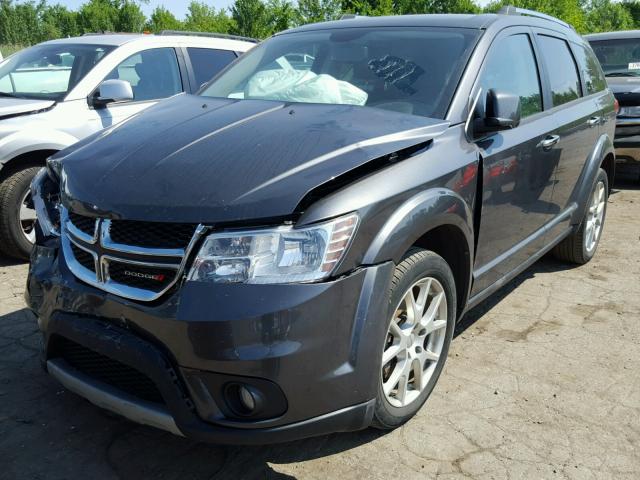 3C4PDCDG8ET135197 - 2014 DODGE JOURNEY LI GRAY photo 2