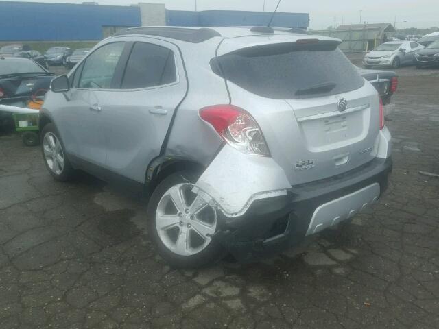 KL4CJGSB8FB092550 - 2015 BUICK ENCORE SILVER photo 3