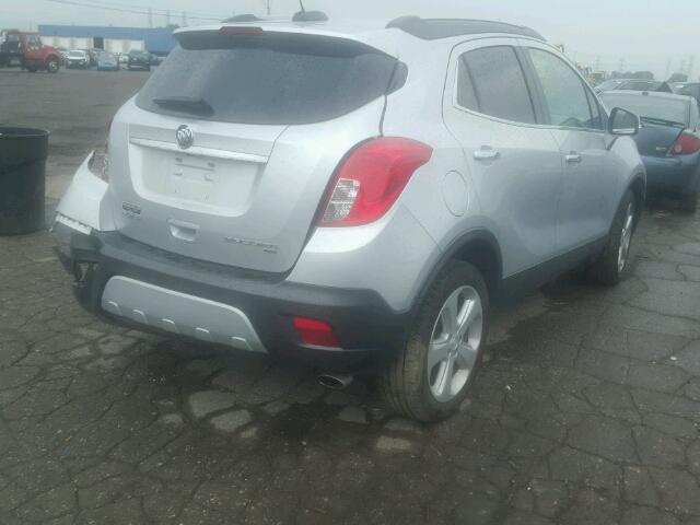 KL4CJGSB8FB092550 - 2015 BUICK ENCORE SILVER photo 4