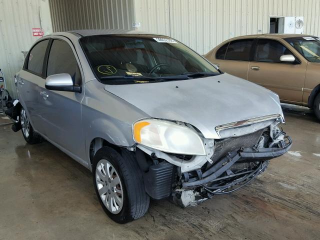 KL1TD56E89B346890 - 2009 CHEVROLET AVEO LS GRAY photo 1