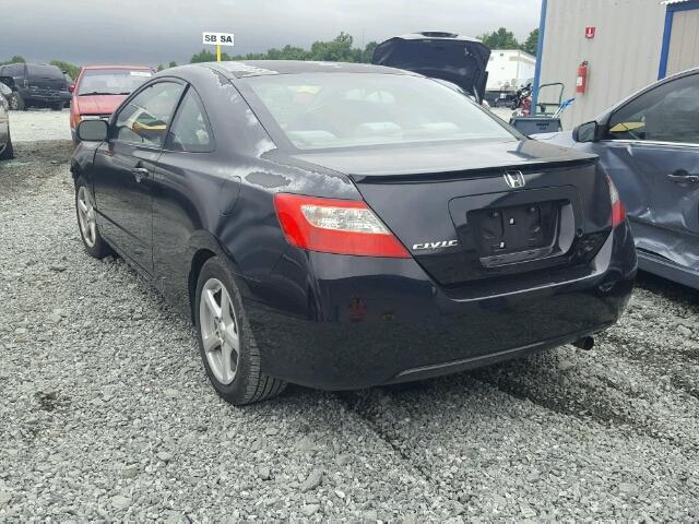 2HGFG12699H532774 - 2009 HONDA CIVIC LX BLACK photo 3