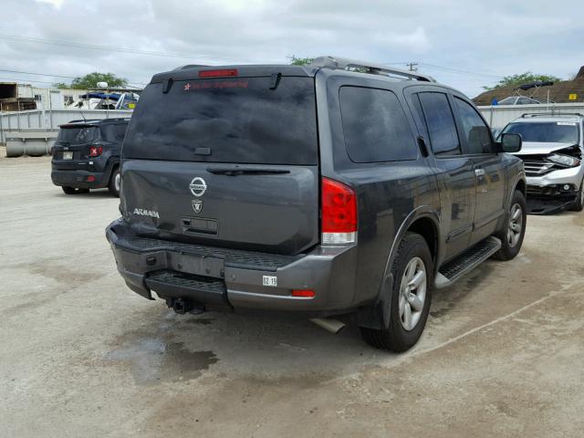 5N1AA0ND6CN607536 - 2012 NISSAN ARMADA SV GRAY photo 4