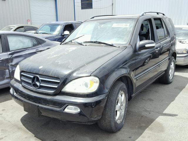 4JGAB75E62A335025 - 2002 MERCEDES-BENZ ML 500 BLACK photo 2