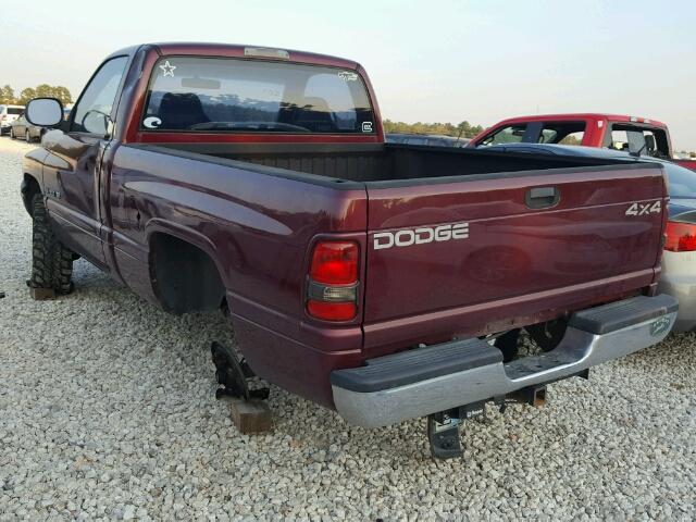 1B7HF16Y01S254348 - 2001 DODGE RAM 1500 MAROON photo 3