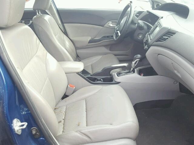 2HGFB2F96CH505239 - 2012 HONDA CIVIC EXL BLUE photo 5