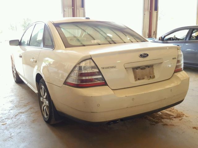 1FAHP24W49G106664 - 2009 FORD TAURUS SEL WHITE photo 3