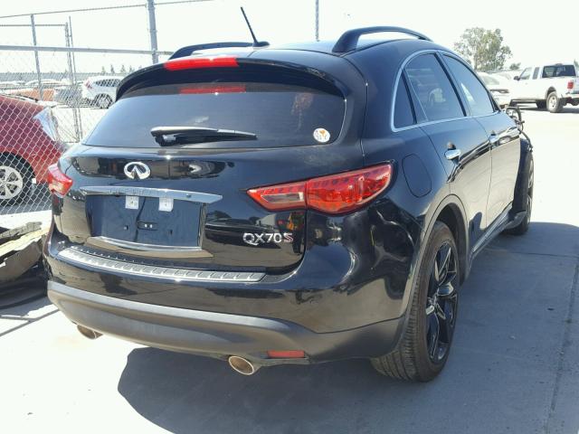 JN8CS1MU2FM381267 - 2015 INFINITI QX70 BLACK photo 4