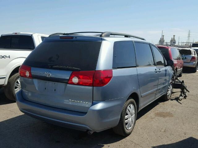 5TDZA23C06S564694 - 2006 TOYOTA SIENNA CE BLUE photo 4