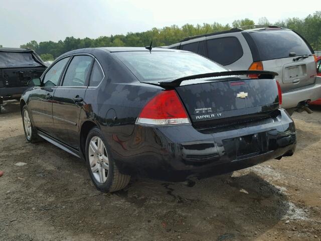 2G1WB5E33C1213787 - 2012 CHEVROLET IMPALA LT BLACK photo 3