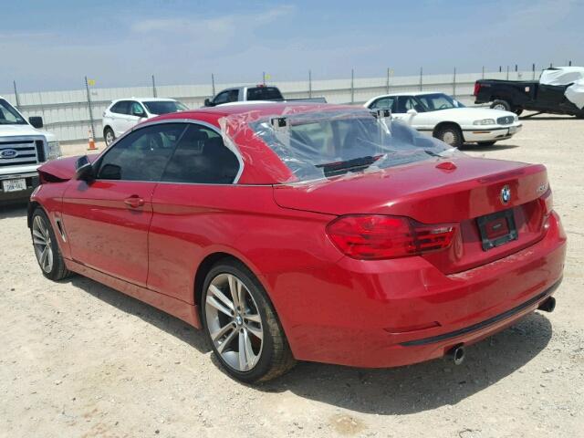 WBA3T3C57FP738811 - 2015 BMW 435 I RED photo 3