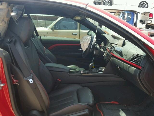 WBA3T3C57FP738811 - 2015 BMW 435 I RED photo 5